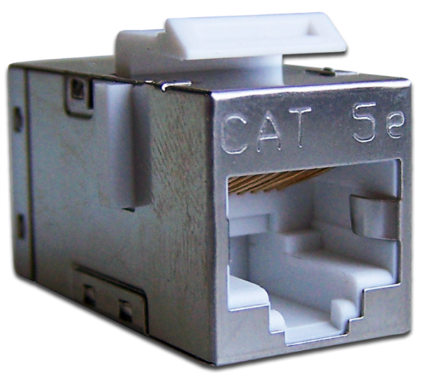 Повторитель портов RJ-45, экранированный, кат.5E, формата Keystone