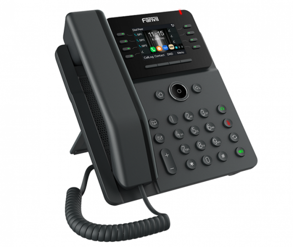 Fanvil V62W, 12 SIP-акк., 2,8", 320x240 Цвет. экран, POE, БП в комп., 2x1 Gbps, Wi-Fi 6, BT 5.4