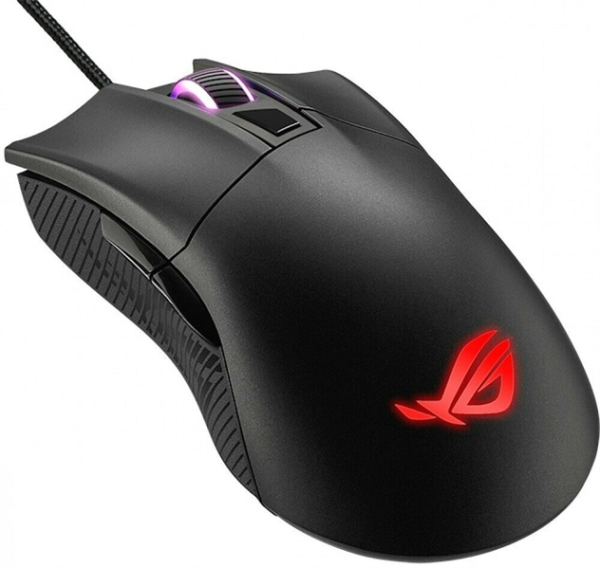 ASUS ROG GLADIUS II CORE, 92,5g, Wired, 6,2K DPI Sensor, 6 Programmable Buttons, Black