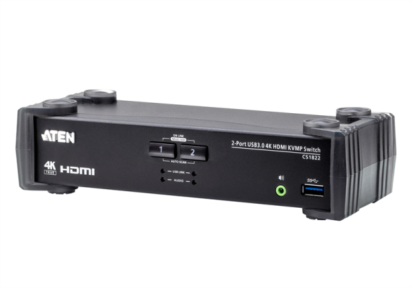 ATEN 2-Port USB 3.0 4K HDMI KVMP™ Switch