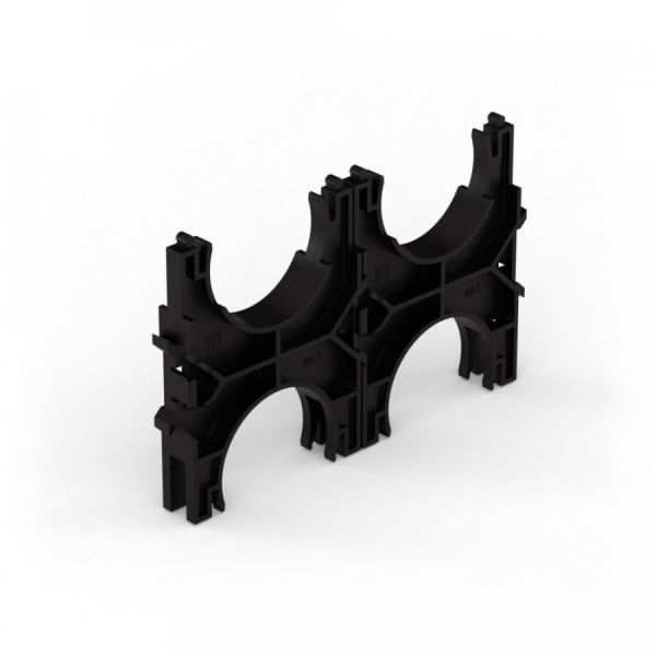 Кластер для двустенных труб d63 мм, двойной, двухсторонний (60 шт/кор)