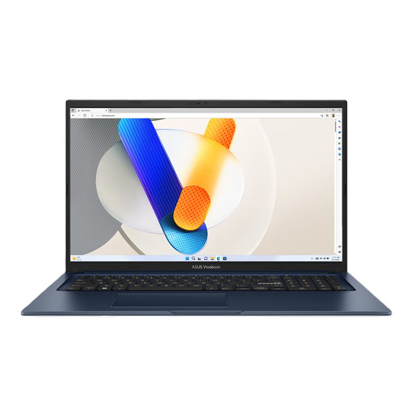 ASUS Vivobook 17 X1704VA-AU982 Intel Core 5 120U/DDR5 16GB/512Gb SSD/Intel UHD Graphics/17.3" FHD (1920x1080) 16:9/Wi-Fi 6+ BT 5.2/No OS/Quiet Blue/2.10 kg