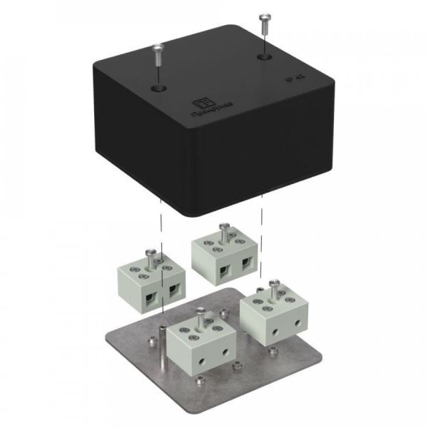 Коробка огнестойкая для кабель-канала 40-0460-FR10.0-8 Е15-Е120 RAL9005 85х85х45 (44 шт/кор)