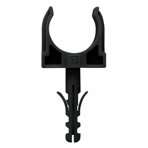 Крепеж-клипса с дюбелем чёрная d32 мм в малой упаковке (10шт/450шт уп/кор)