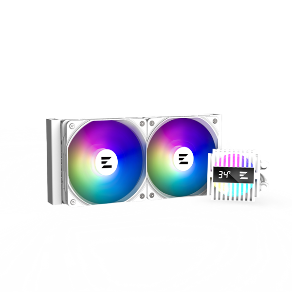 Zalman CPU Liquid Cooler 240mm, ARGB, white