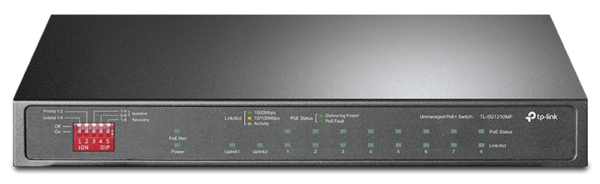 TP-Link TL-SG1210MP, 10-Port Gigabit Desktop Switch with 8-Port PoE+ 123 W PoE
