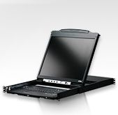 19" Dual Rail LCD Console (PS/2-USB, VGA)