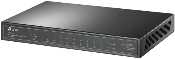 TP-Link TL-SG1210P, 10-Port Gigabit Desktop Switch with 8-Port PoE+ 63 W