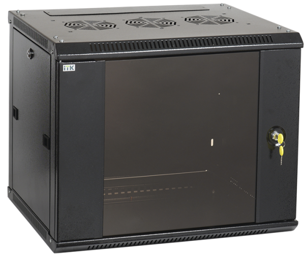 ITK Шкаф LINEA W 6U 600x600 мм дверь стекло, RAL9005