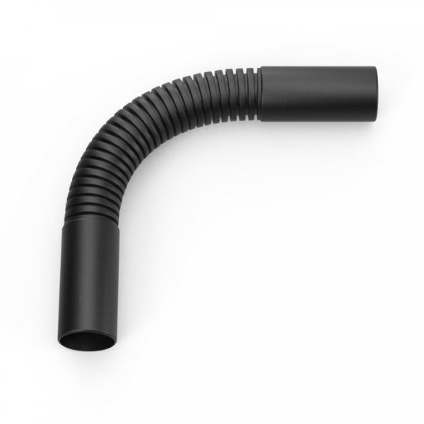 Поворот гибкий гофрированный универсальный чёрный d25 мм (20шт/120шт уп/кор)