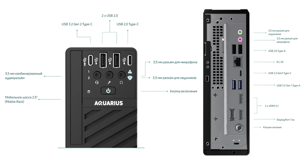 Настольный компьютер Aquarius AQdesk P30 K51. Изображение  7