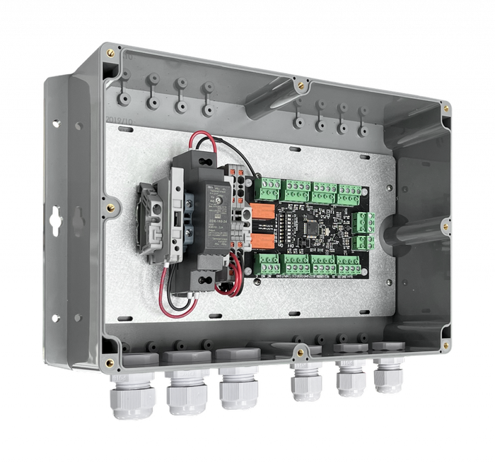OSDP-модуль в монтажном корпусе с DC-DC преобразователем AAM-SDM2-Box. Изображение 1 OSDP-модуль в монтажном корпусе с DC-DC преобразователем AAM-SDM2-Box. Изображение 1
