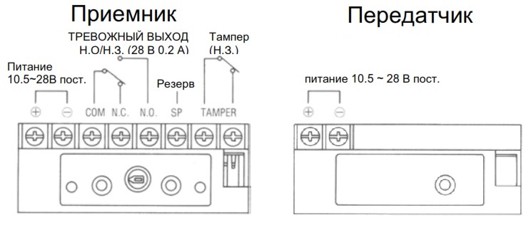 Схема подключения AX-100PLUS