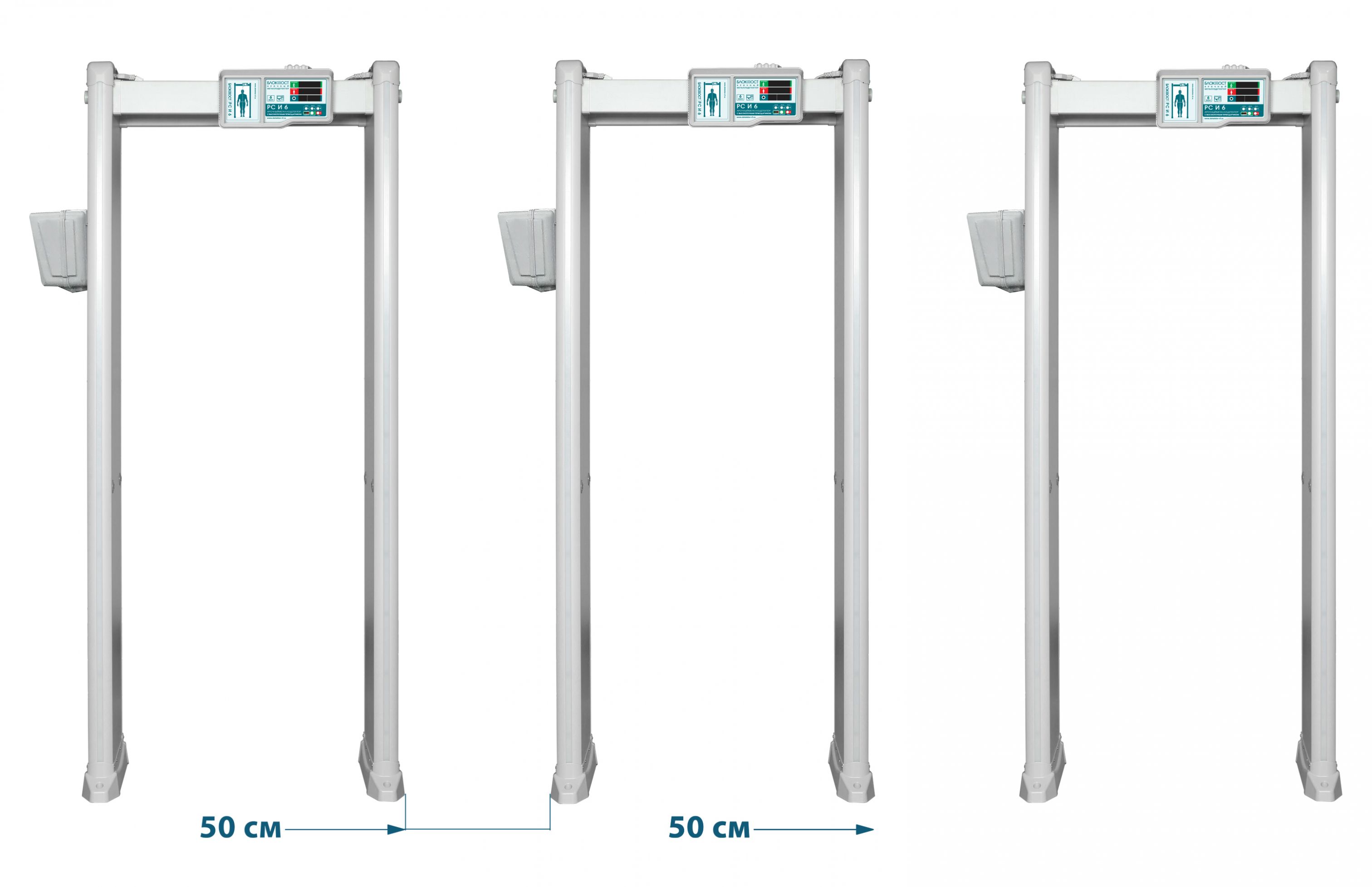 Арочный металлодетектор БЛОКПОСТ PC И 6 с измерением температуры тела. Изображение  1