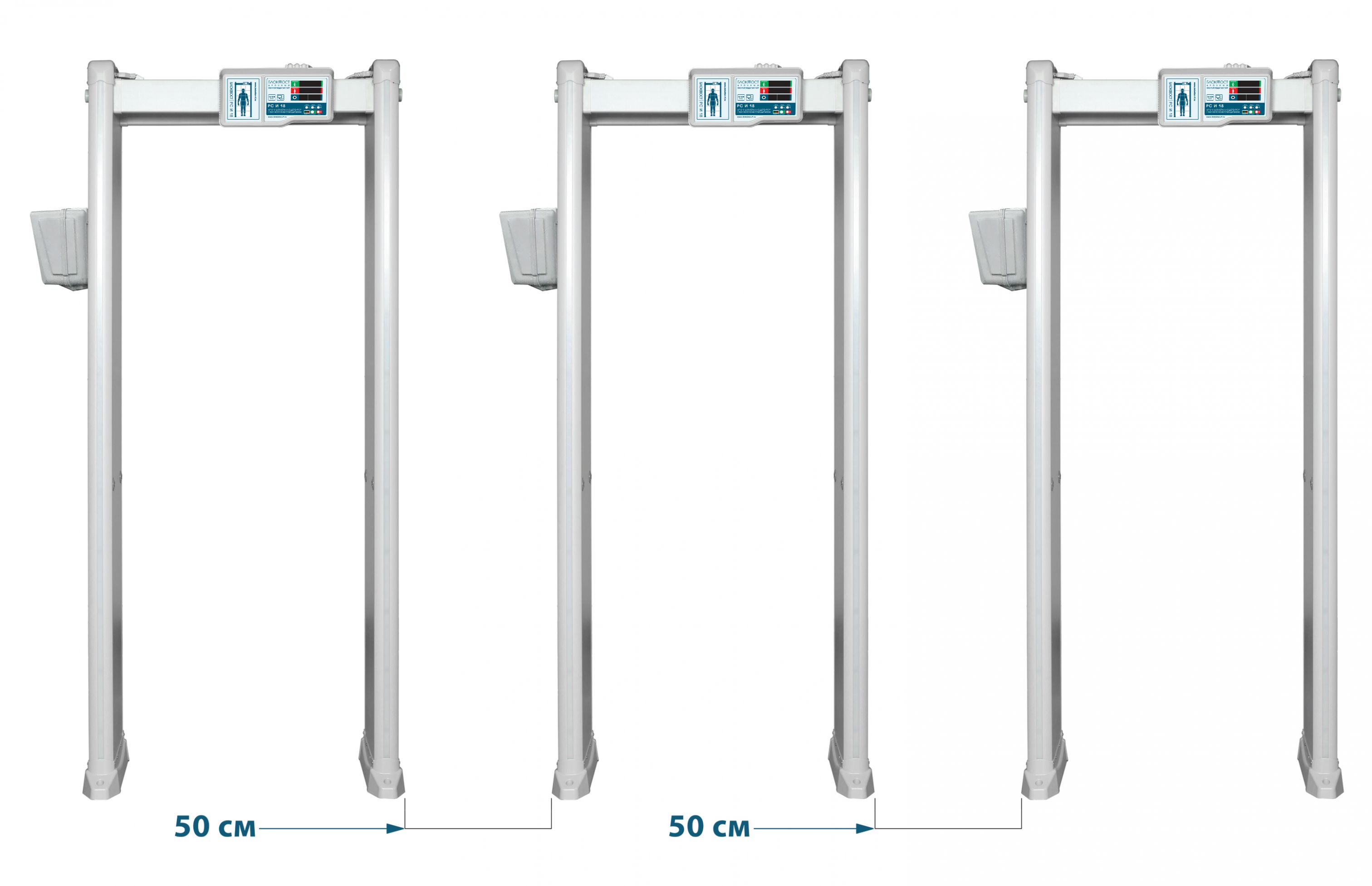 Арочный металлодетектор БЛОКПОСТ PC И 18 с измерением температуры тела. Изображение  1
