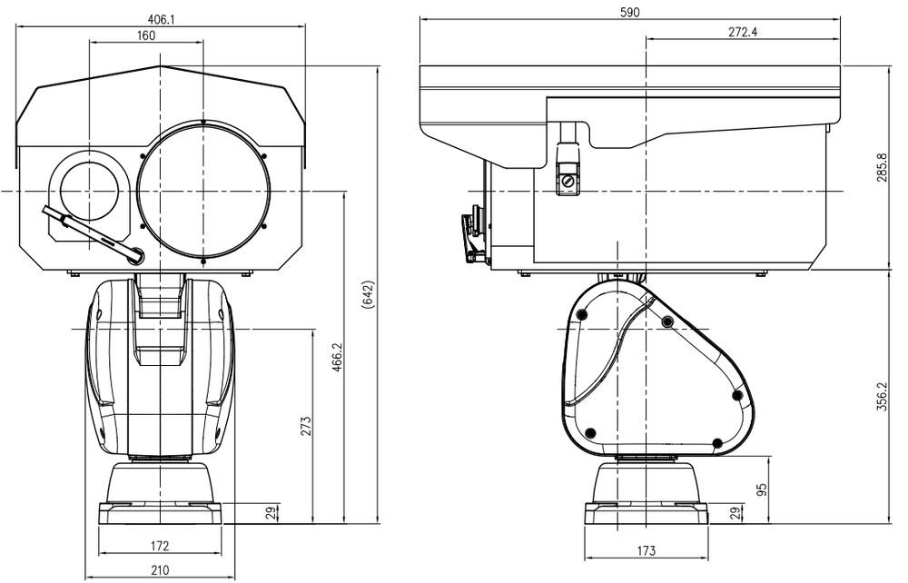 Интегрированная система наблюдения серии «СИГМА» DWT-IS-C4165D-T625/225D. Изображение 1 DWT-IS-C4165D-T625/225D-2