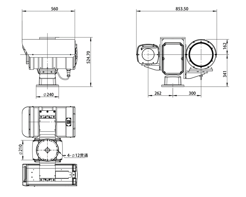 Интегрированная система дальнего наблюдения серии «ИПСИЛОН» WT-IV-C4152D-T1250/350D. Изображение 1 Интегрированная система дальнего наблюдения серии «ИПСИЛОН» WT-IV-C4152D-T1250/350D. Изображение 1