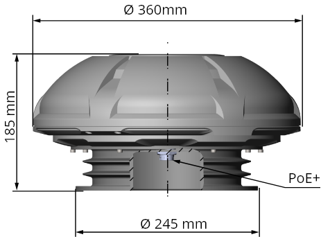 Радар-детектор купольный твердотельный DWR-SRA-360-500. Изображение  3