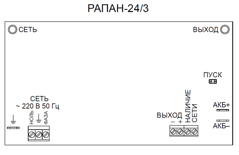 Блок бесперебойного питания ББП РАПАН-24/3. Изображение  1