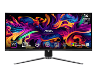 MSI MAG 341CQP QD-OLED 34,18" 21:9 UWQHD(3440x1440) QD-OLED 1800R, TrueBlack 400, 0.03ms(GTG), 1,5M:1,HDR Brightness 250nits,2xHDMI,DP,USB-C,2xUSB-A,USB-B,Tilt,Swivel,Height,VESA,175Hz,Black,1y w-ty