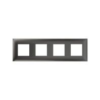 Рамка 4 поста (8 мод.), Avanti, серый жемчуг