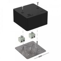 Коробка огнестойкая для кабель-канала 40-0460-FR2.5-4-П Е15-Е120 с термопредохранителем RAL9005 85х85х45 (44 шт/кор)