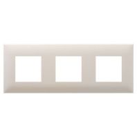 Рамка 3 поста (6 мод.), Avanti, ванильная дымка