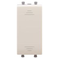 Переключатель модульный, Avanti, ванильная дымка, 1 модуль