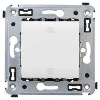 Выключатель одноклавишный в стену, Avanti, белое облако