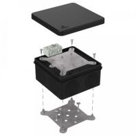 Коробка огнестойкая разветвительная для о/п двухкомпонентная 60-0300-FR6.0-4-2-Р Е15-Е60 RAL9005 100х100х50 (14 шт/кор)