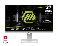 MSI MAG 274QRFW X32 27" 16:9 WQHD(2560x1440) Rapid IPS Flat, DisplayHDR 400, 0,5ms, 1000:1, 100M:1, 300nits, 2xHDMI 2.0b, DP 1.4a, Tilt, Swivel, Height,Pivot,VESA,320Hz,White,1y w-ty