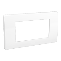 Рамка на 4 модуля, белая, RAL9010