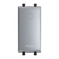 Выключатель двухполюсный одноклавишный модульный, Avanti, закаленная сталь, 1 модуль