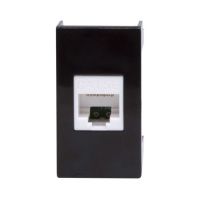 Розетка RJ-45 кат.5E,Viva,1 мод.,черн