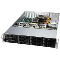Supermicro SuperChassis 2U LA26E1C4-R609LP/no HDD(12)LFF/7xLP/2x600W/(12" x 13", 13.68" x 13", 12" x 10")E-ATX, ATX/Backplane 12xSATA3/SAS3