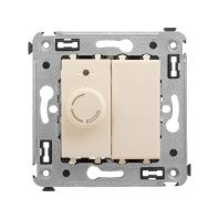 Диммер поворотный в стену, Avanti, ванильная дымка