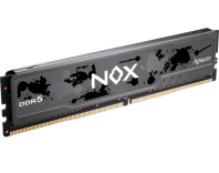 Apacer  DDR5  32GB  5200MHz DIMM NOX Black Gaming Memory (PC5-41600) CL40 1.25V (Retail) 2048*8  Heat Sink (Retail) 3 years (AH5U32G52C522MBAA-1)