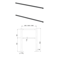 Поручень ограждения двойной длиной 440 мм