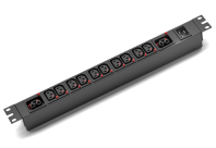 SMARTWATT PDU P-series Basic, 1U, 1Ф 16A, 3,8кВА, выход - 10xC13+2xC19, вход IEC320