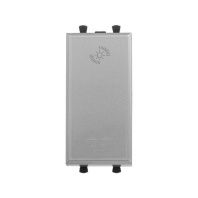 Диммер кнопочный модульный для LED ламп, Avanti, закаленная сталь, 1 модуль