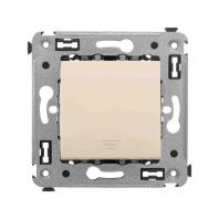Кнопка одноклавишная в стену, Avanti, ванильная дымка