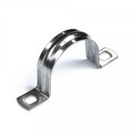 Скоба металлическая двухлапковая СМД(INOX) d38-40 мм (10шт/200шт уп/кор)