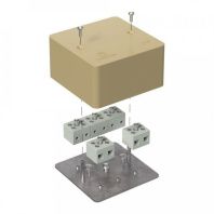 Коробка огнестойкая для кабель-канала 40-0460-FR6.0-10 Е15-Е120 RAL1001 85х85х45 (44 шт/кор)