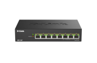 D-Link Коммутатор, 8x2.5GBase-T PoE 802.3bt 90 Вт, PoE-бюджет 230 Вт, корпус металл
