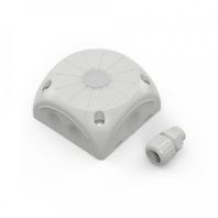 Коробка распределительная 60-0505-ВМУ для видеокамер двухкомпонентная с мембранами серая 100х100х50 с муфтой вводной для ГТ