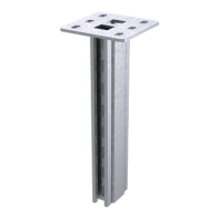 Подвес вертикальный двойной усиленный L1500, горячеоцинкованный