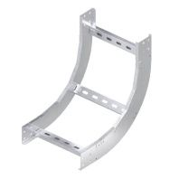 Угол вертикальный внутренний 90 градусов, 100х400 R300, цинк-ламельный в комплекте с крепежными элементами и соединительными пластинами, необходимыми для монтажа