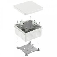 Коробка огнестойкая для о/п двухкомпонентная 60-0300-FR2.5-4 Е15-Е120 RAL9003 100х100х50 (14 шт/уп)