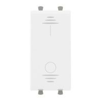 Выключатель двухполюсный одноклавишный модульный, Avanti, белое облако, 1 модуль