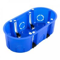 Коробка установочная двухместная ГСК 80-0620 безгалогенная (HF) 140х68х46 (94шт/кор)